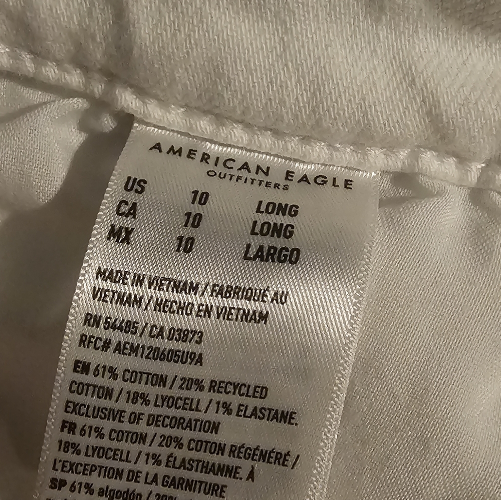 American Eagle Outfitters White Cargo Pants - Picture 9 of 9